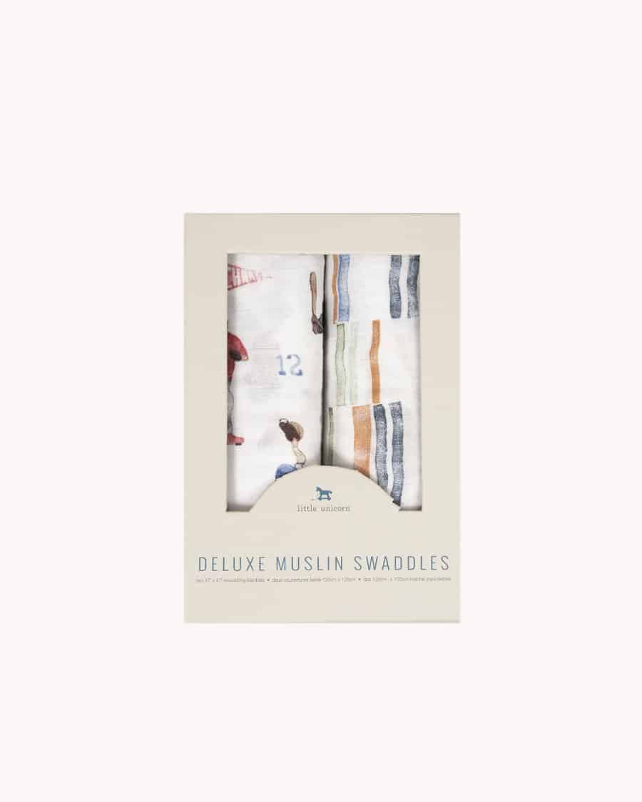 Deluxe Muslin Swaddle 2 Pack - Home Run