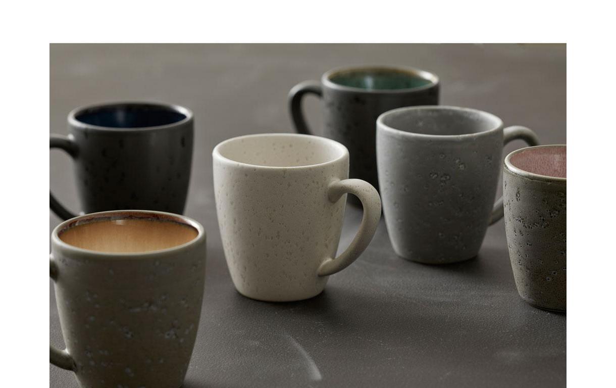 Keramikbecher, Tassen, Matt, Mehrfarbig, Porzellan
