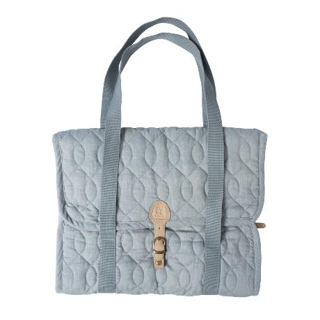 Wickeltasche, abgesteppt, grau