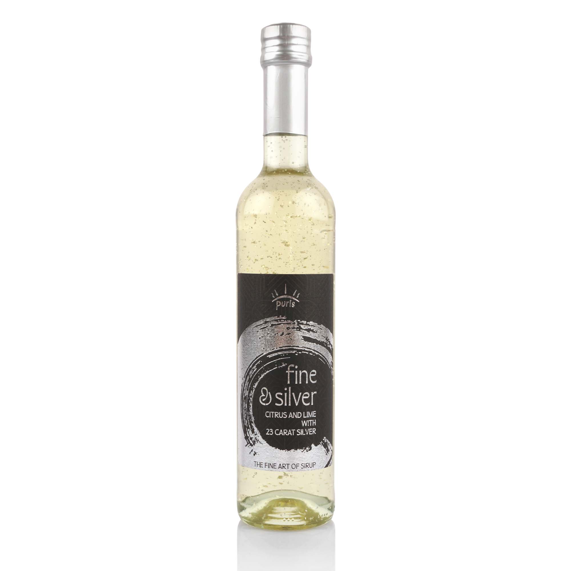 Sirup Fine & Silver mit 23 Karat Blattsilber, 50cl