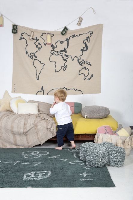 Wall Hanging Canvas Map