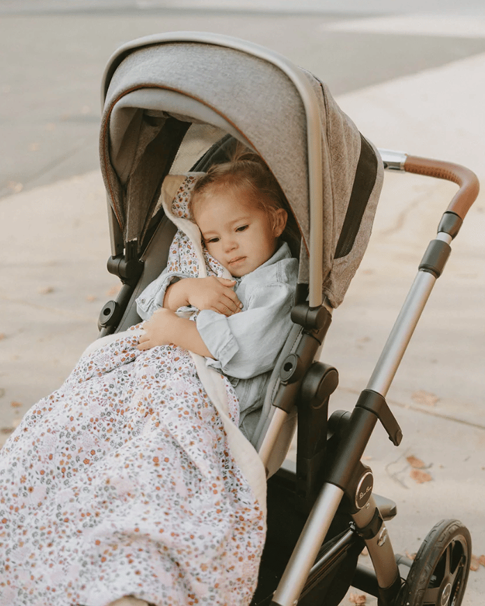 Cotton Muslin Baby Blanket - Pressed Petals