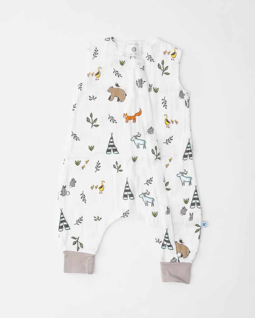 Cotton Muslin Sleep Romper Gr. M - Forest Friends