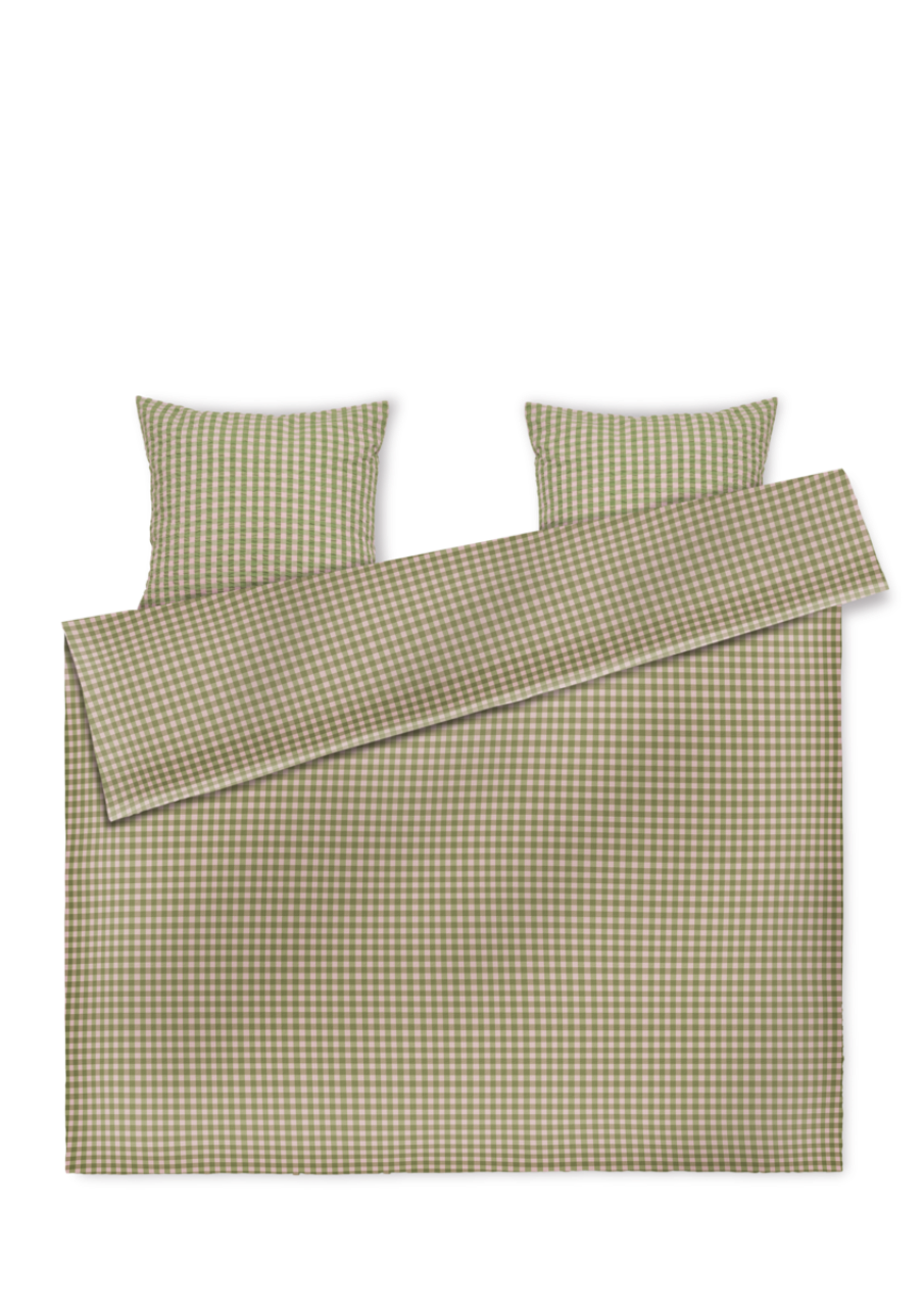 Bæk&Bølge Bettwäsche DK, 200x220cm, Grün/Soft Pink