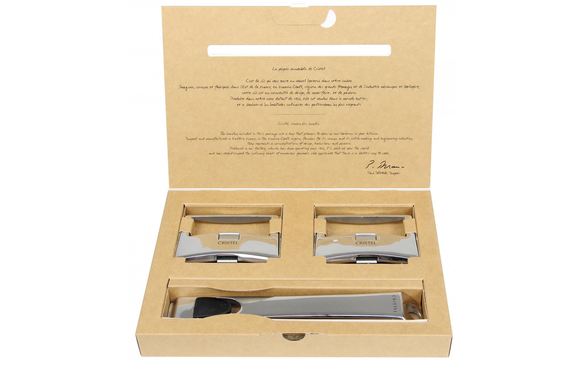 Cristel Set mit Stiel- und & Seitengriffen Cristel Set mit Stiel- und & Seitengriffen