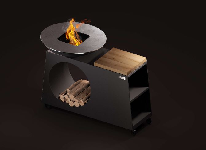 OnFire BBQ Kochinsel schwarz pulverbeschichtet