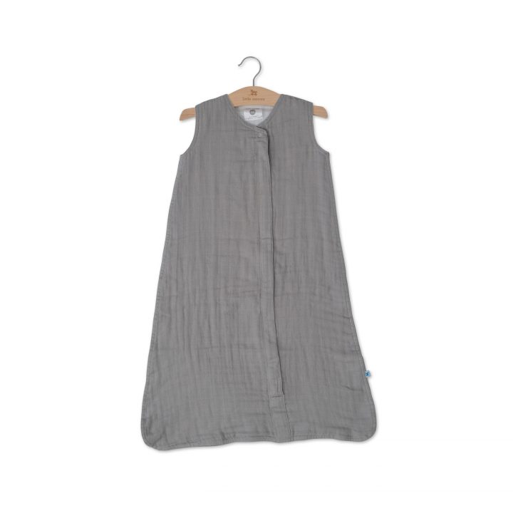 Cotton Muslin Sleeping Bag Gr. M - Nickel Cotton Muslin Sleeping Bag Gr. M - Nickel