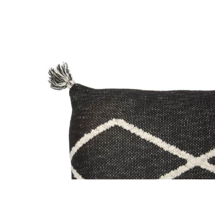 Knitted Cushion Oasis Black