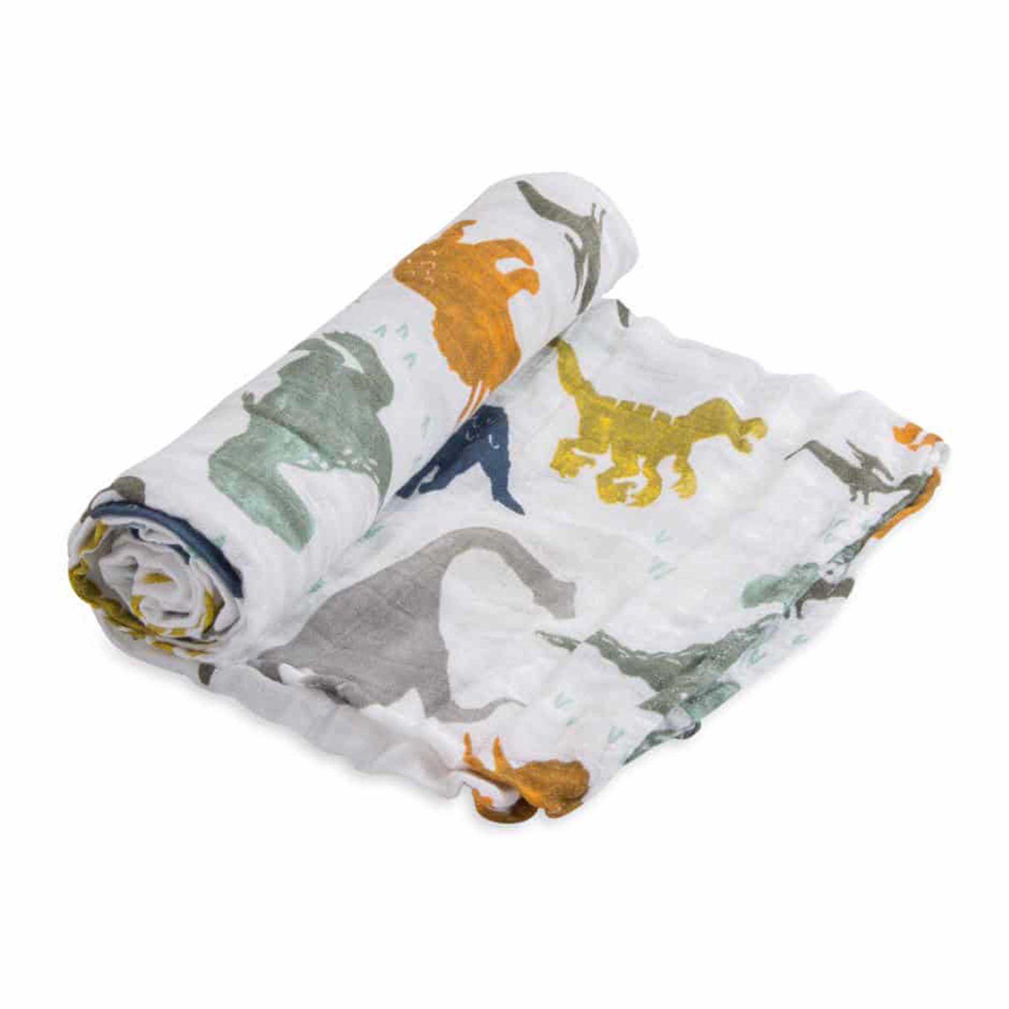 Cotton Muslin Swaddle Single – Dino Friends