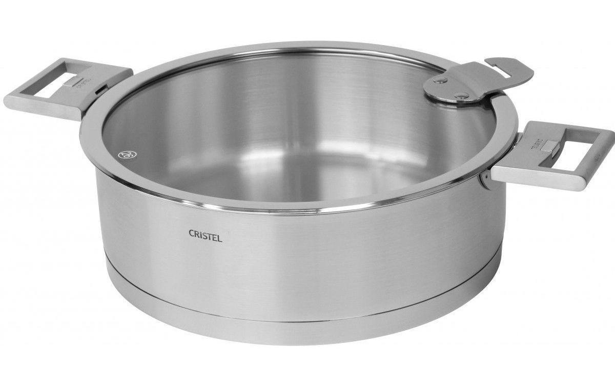 Cristel Schmorpfanne Strate, Ø 26cm, Griffe Kochgeschirr, Topf