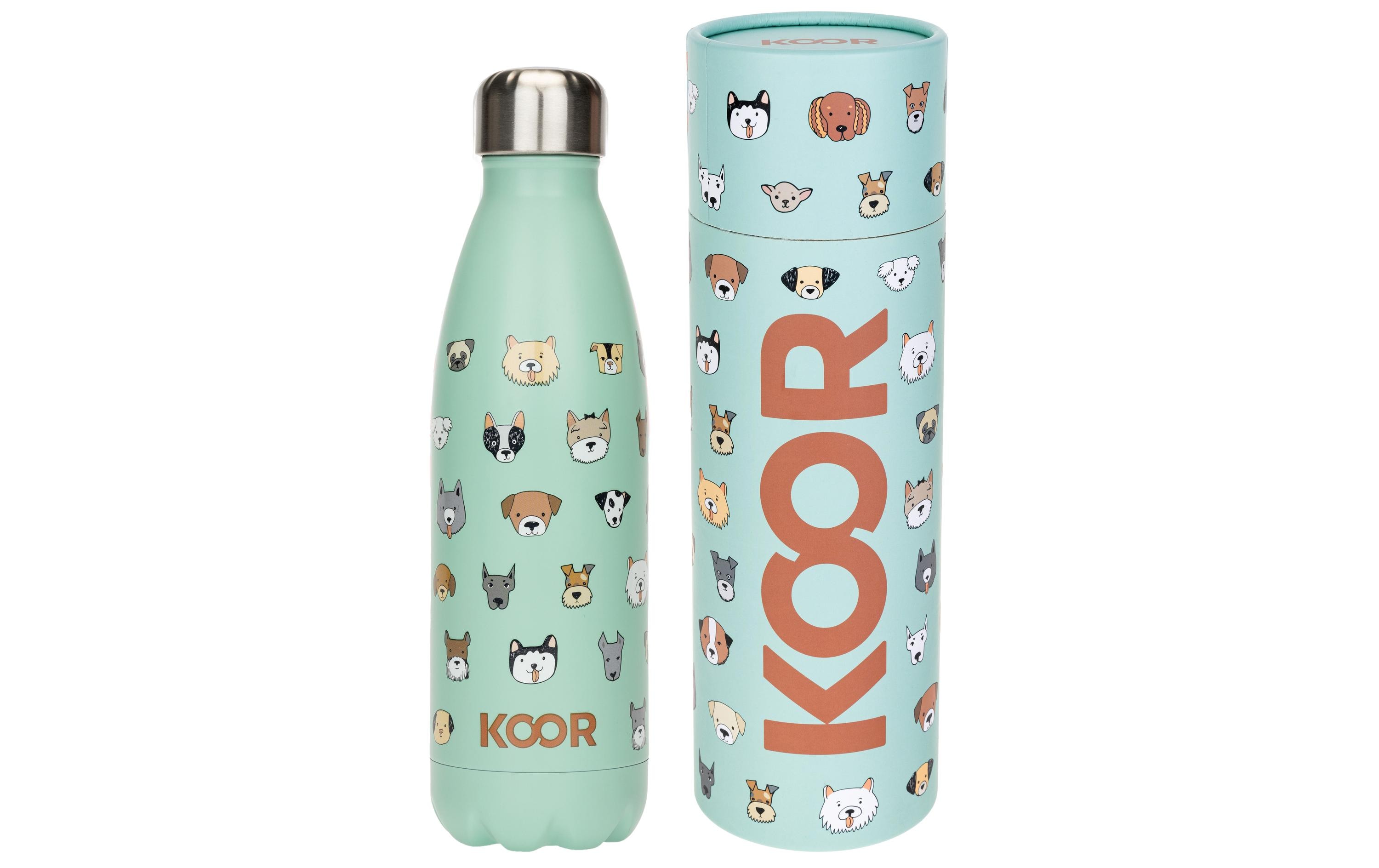 KOOR Flasche Thermo 500ml Dog Faces