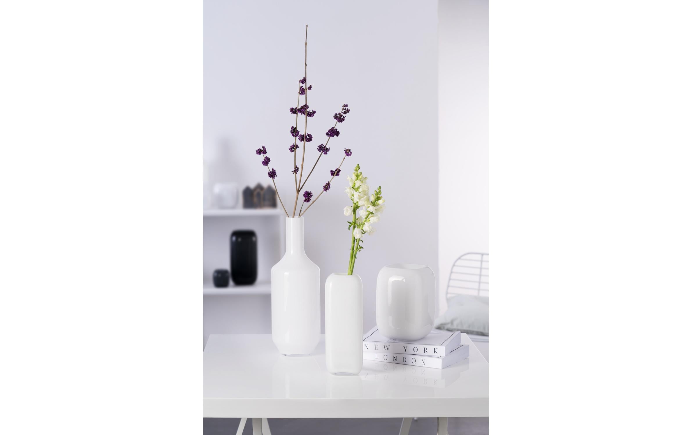 Leonardo Vase Milano weiss 39cm