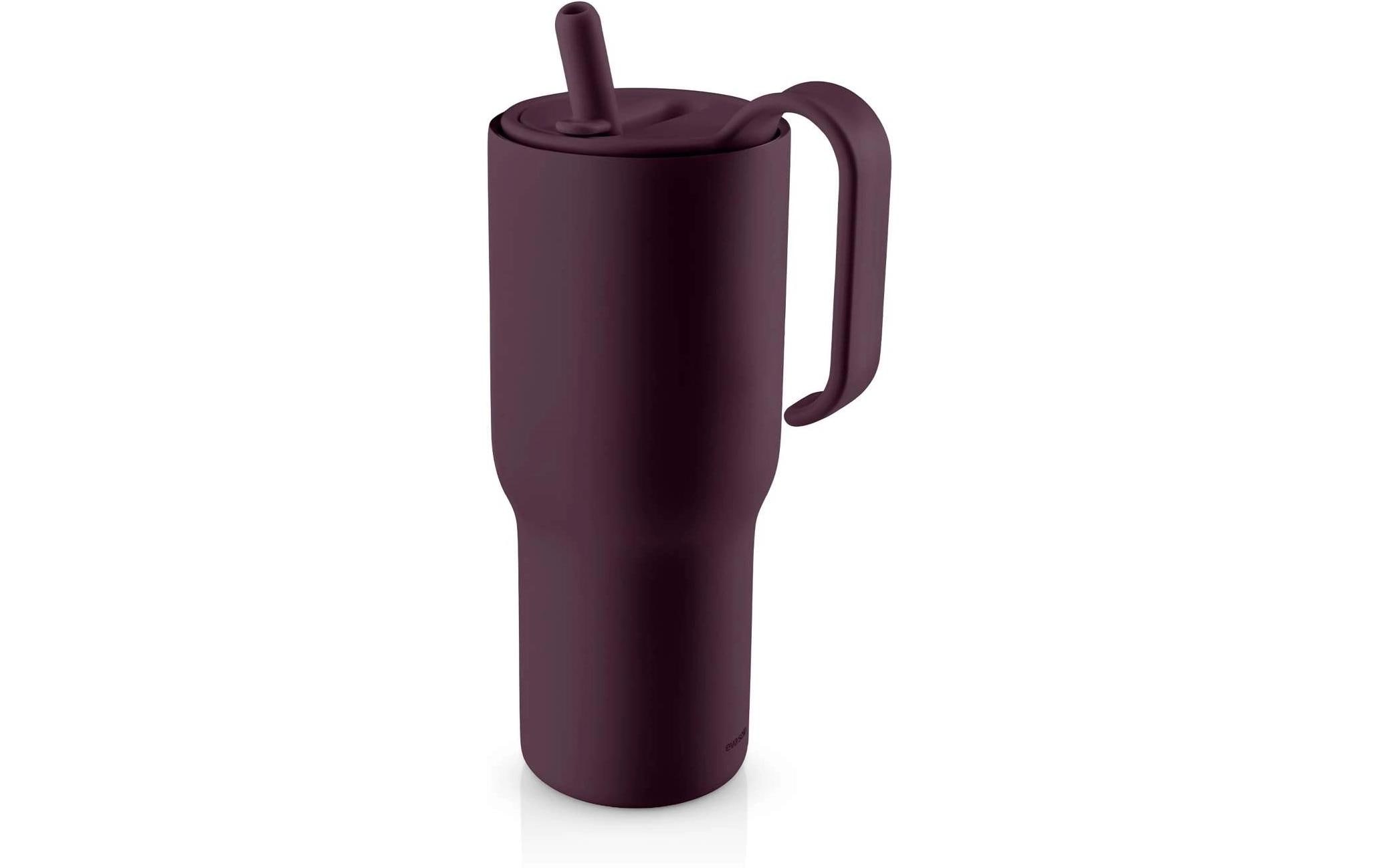 Thermobecher, Wasserflasche, Vakuumisoliert, Burgunderrot, Trinkbehälter