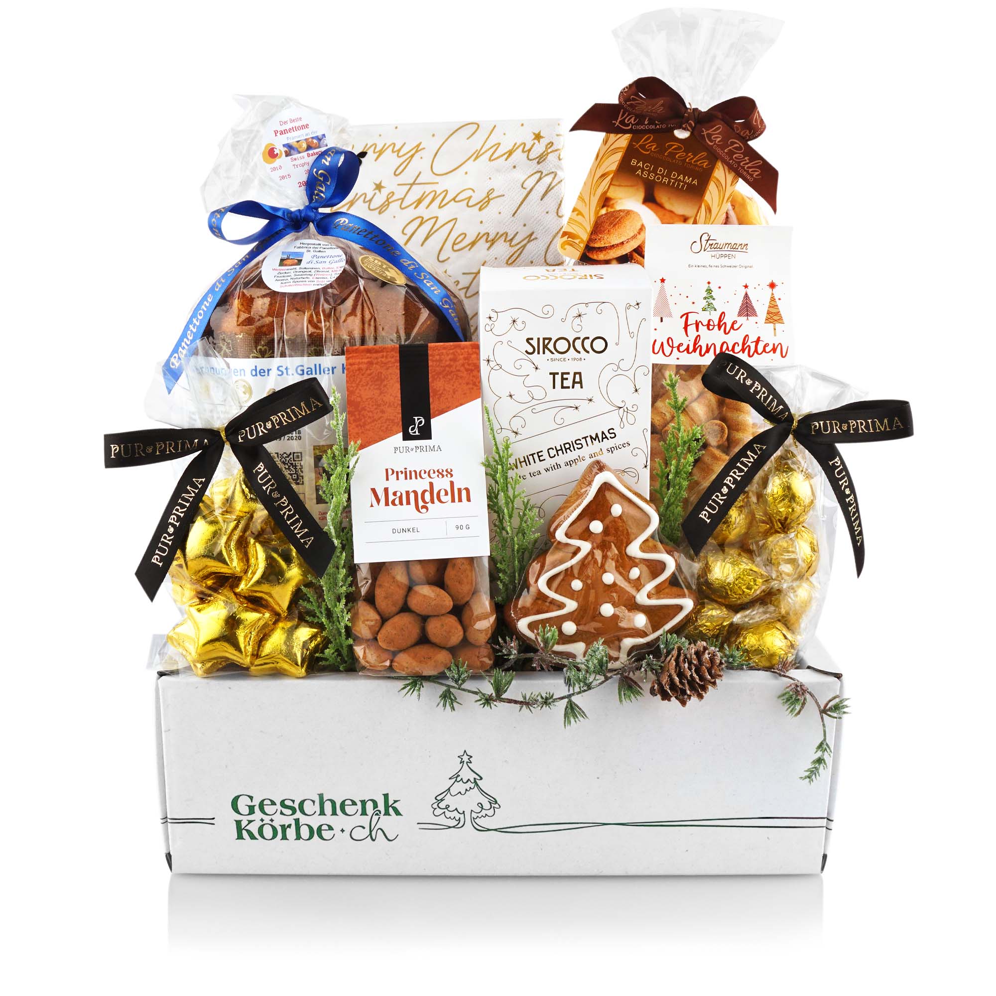 Geschenkkorb Weihnachten "Weihnachtswunder" Essen, Mittagessen, Mahlzeit, Süßigkeiten, Imbiss