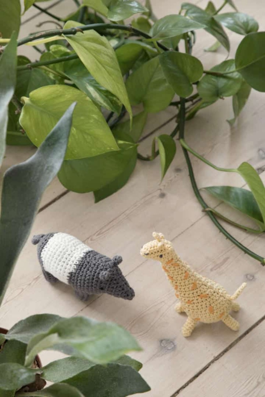 Amigurumi, Tierfigur, Puppe, Giraffe, Schaf