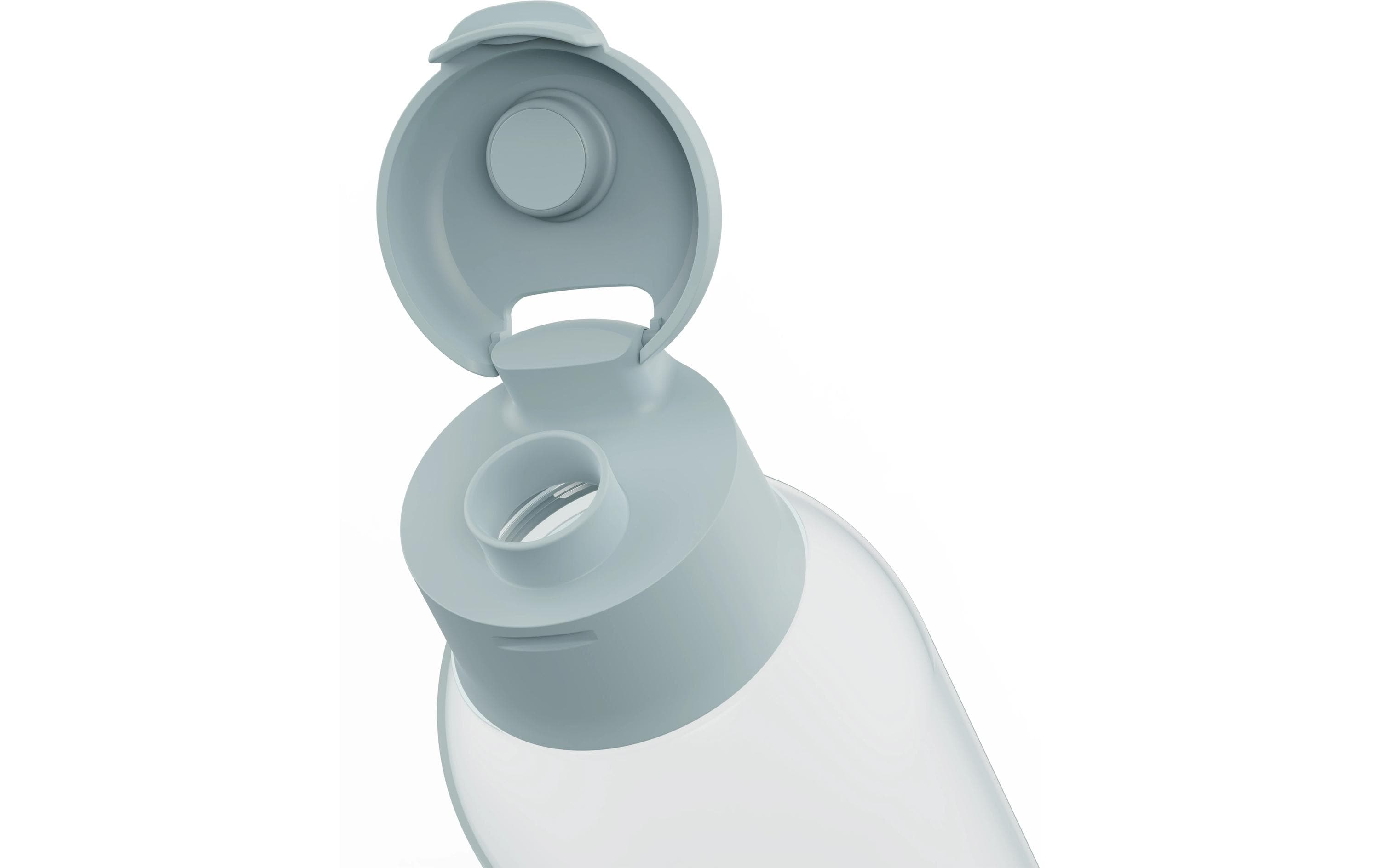Trinkflasche, Verschluss, Kunststoff, Transparent, Langschaft