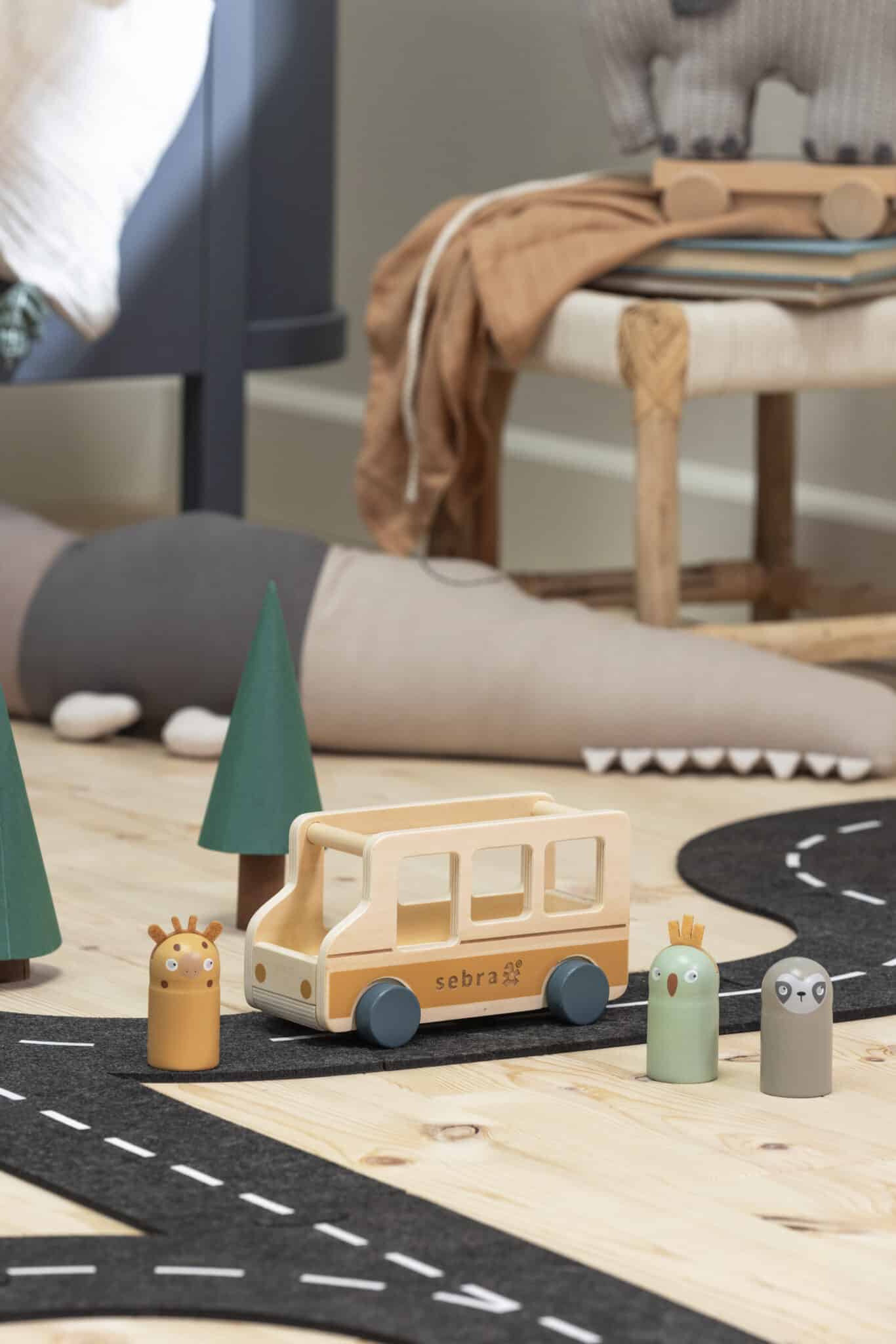 Sebra Bus, Holz, Wildlife