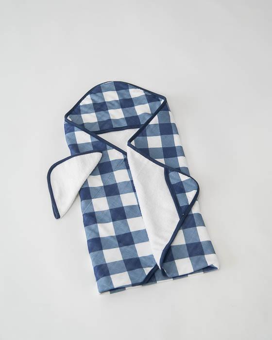 Hooded Towel & Wash Cloth Set -  Jack Plaid