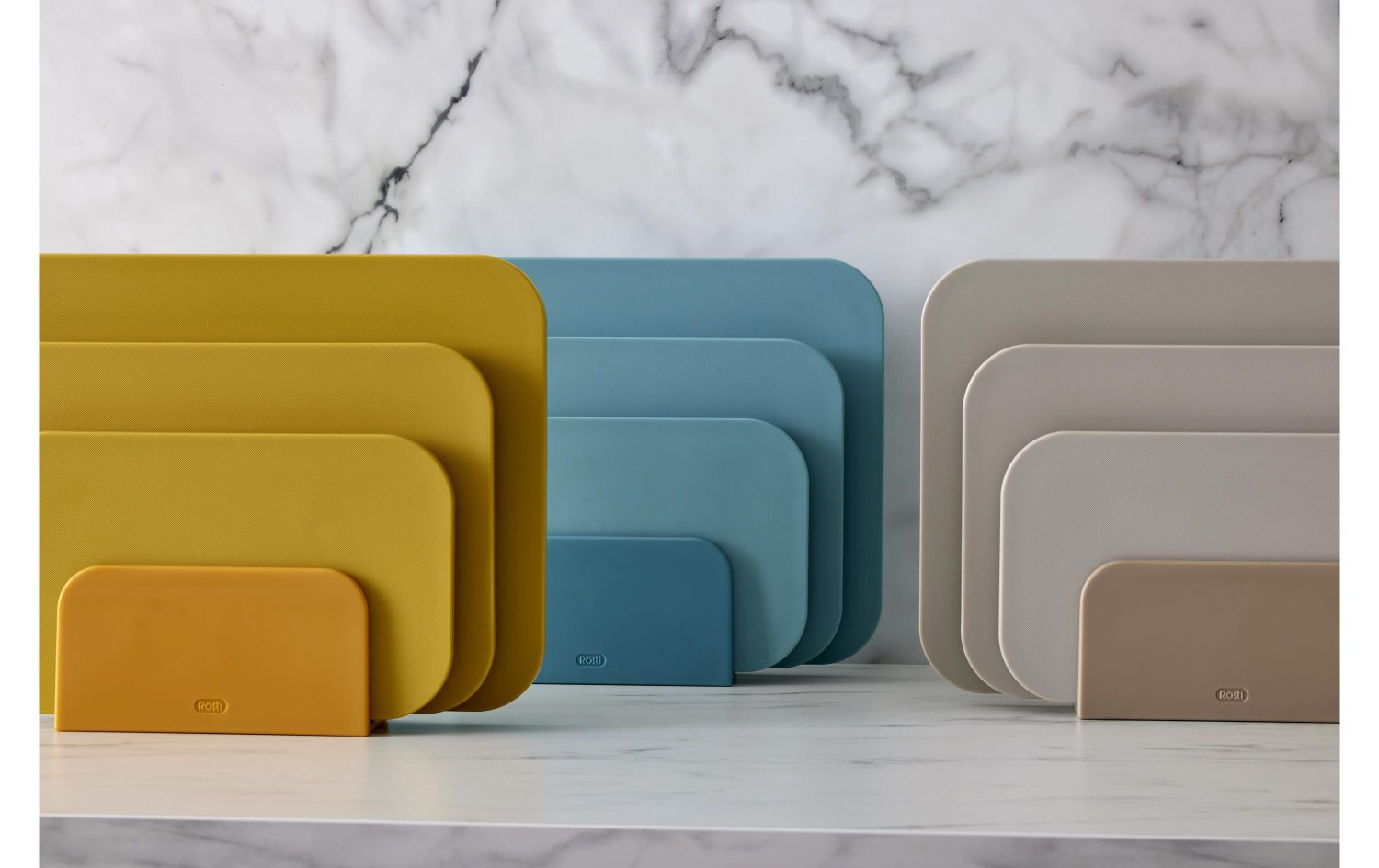 Schneidebretter, bunt, Marmor, Küchenzubehör, Rechteckig