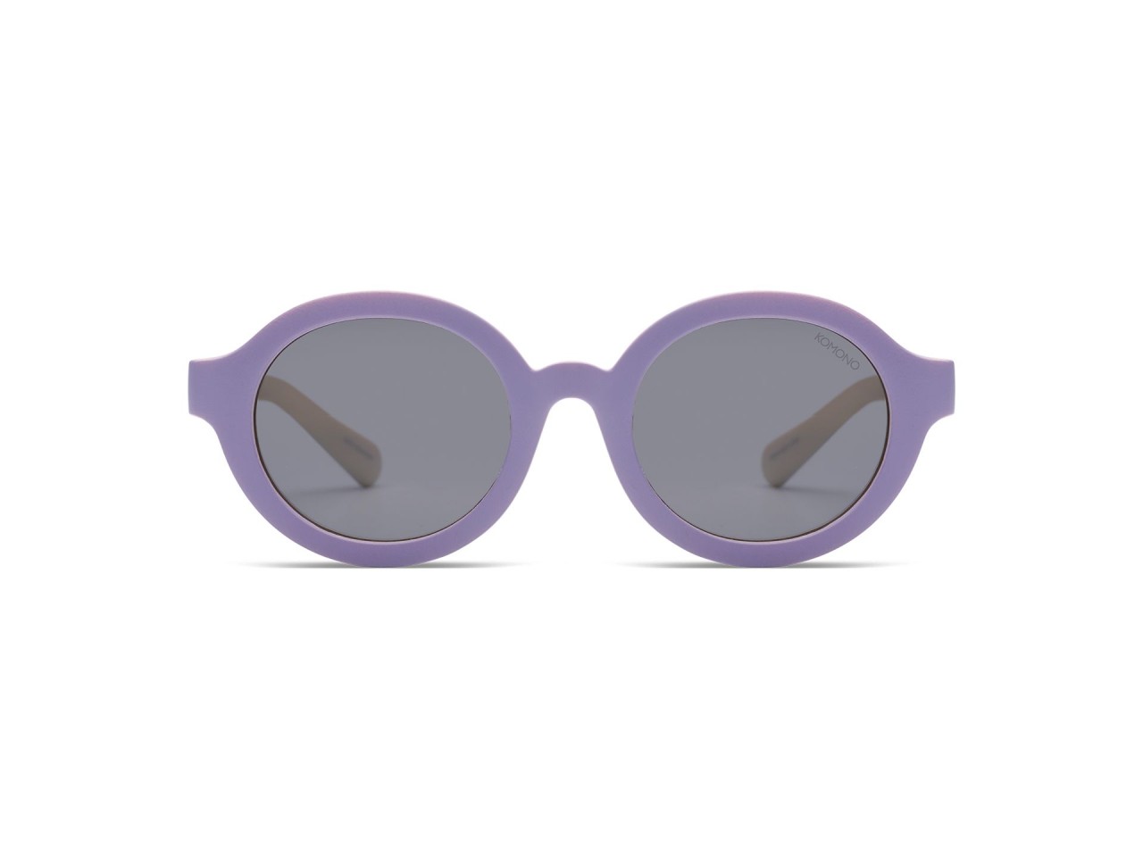 Sonnenbrille, Lila, Runde Fassungen, Grau Gläser, Größe unbestimmt