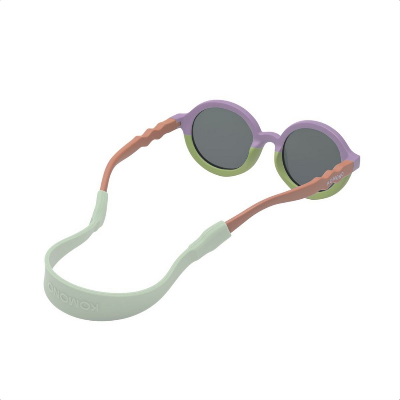 Sonnenbrille, runde Gläser, bunte Frames, rosegold hippe Brille