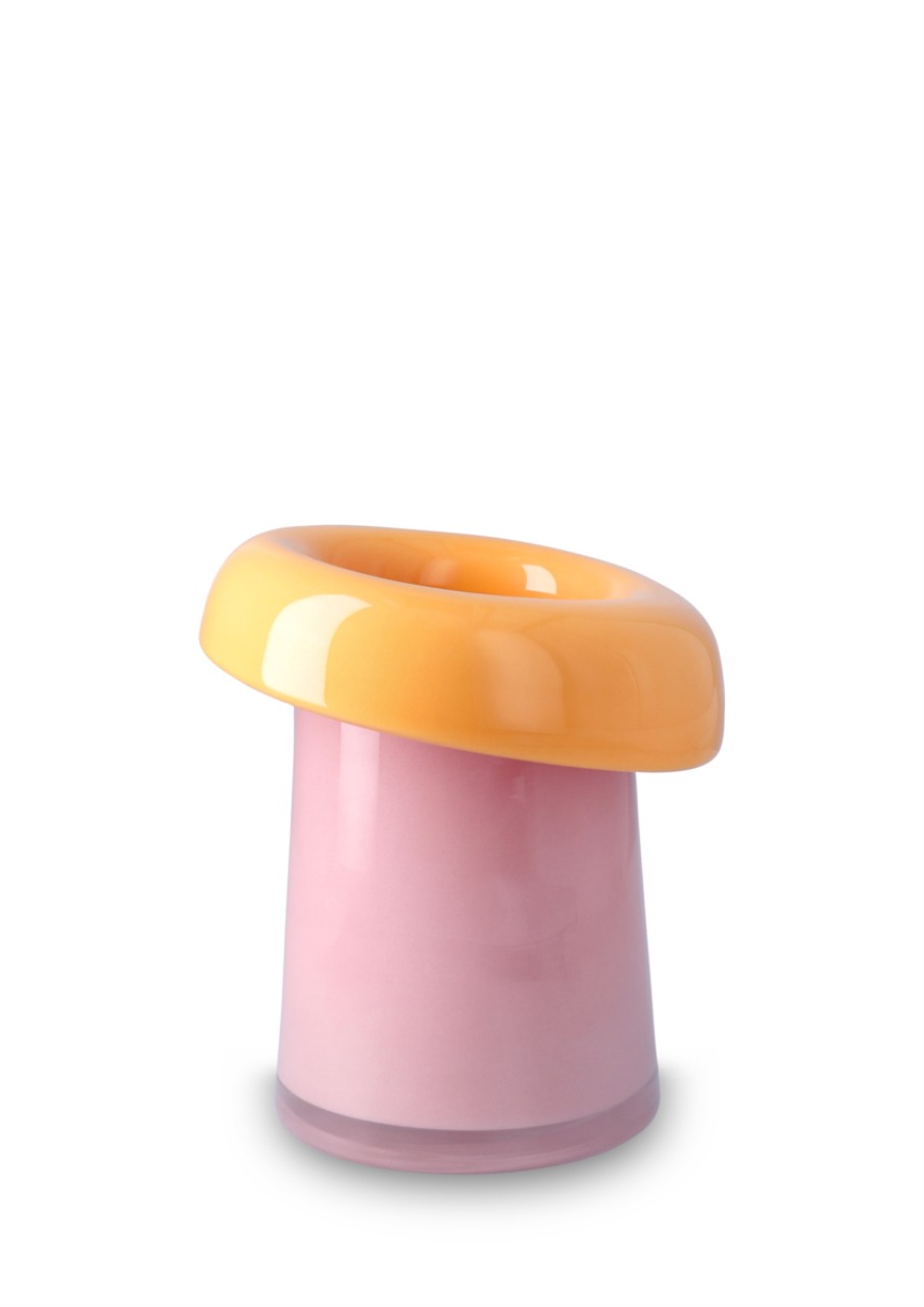 ceramic, Vase, pink, orange, Stacking