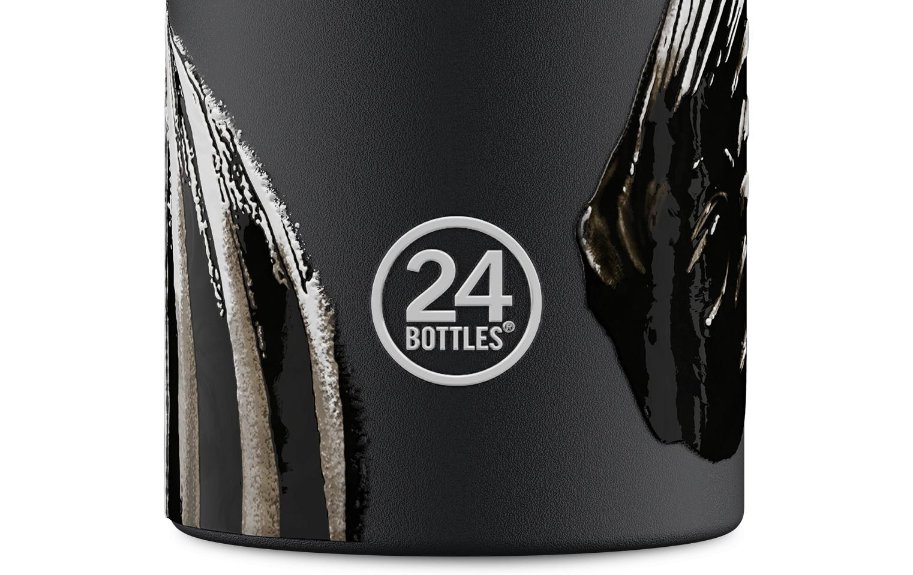 Flasche, Wasserflasche, 24 Bottles, schwarz, muster