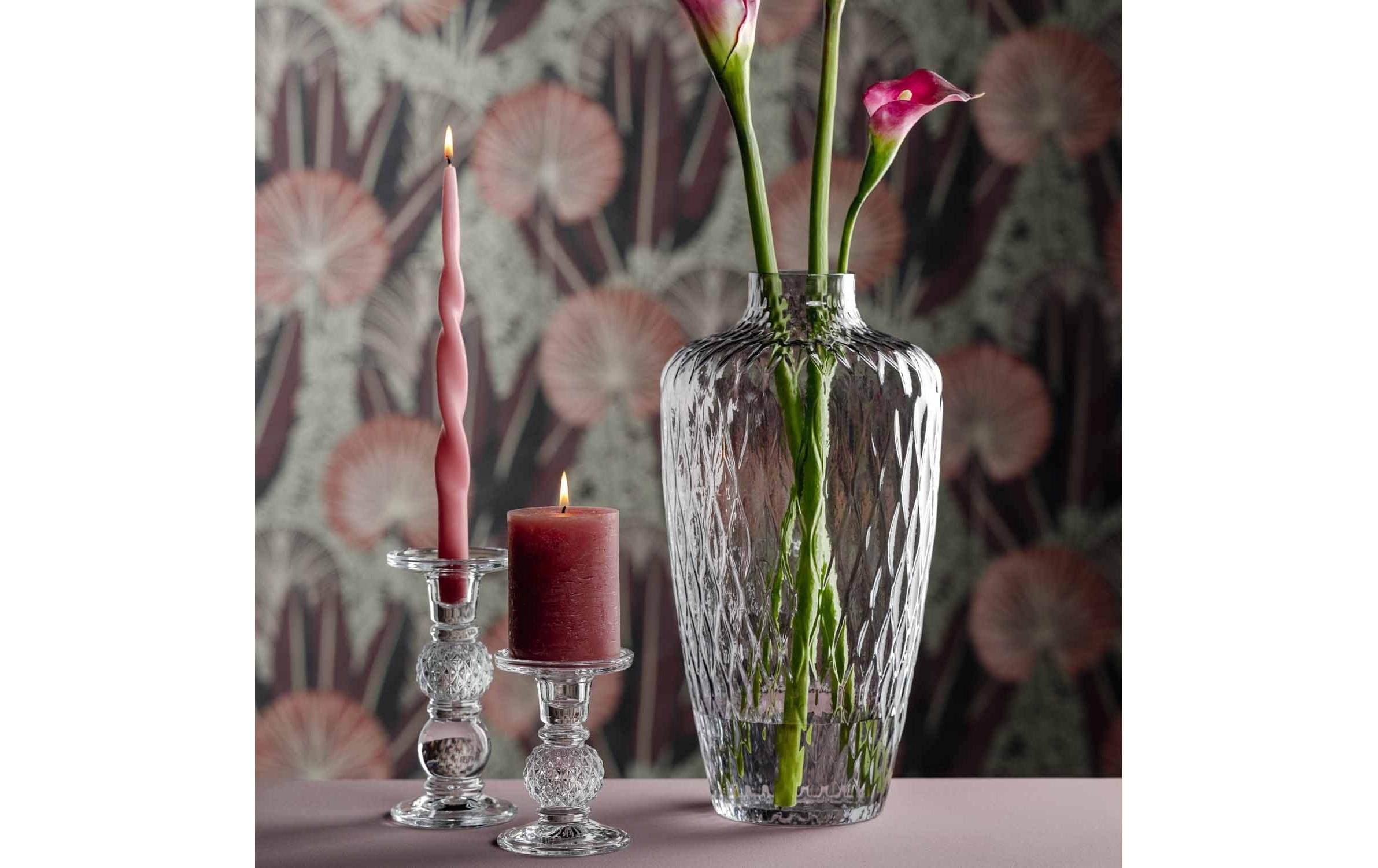Kerze, Glas, Kerzenständer