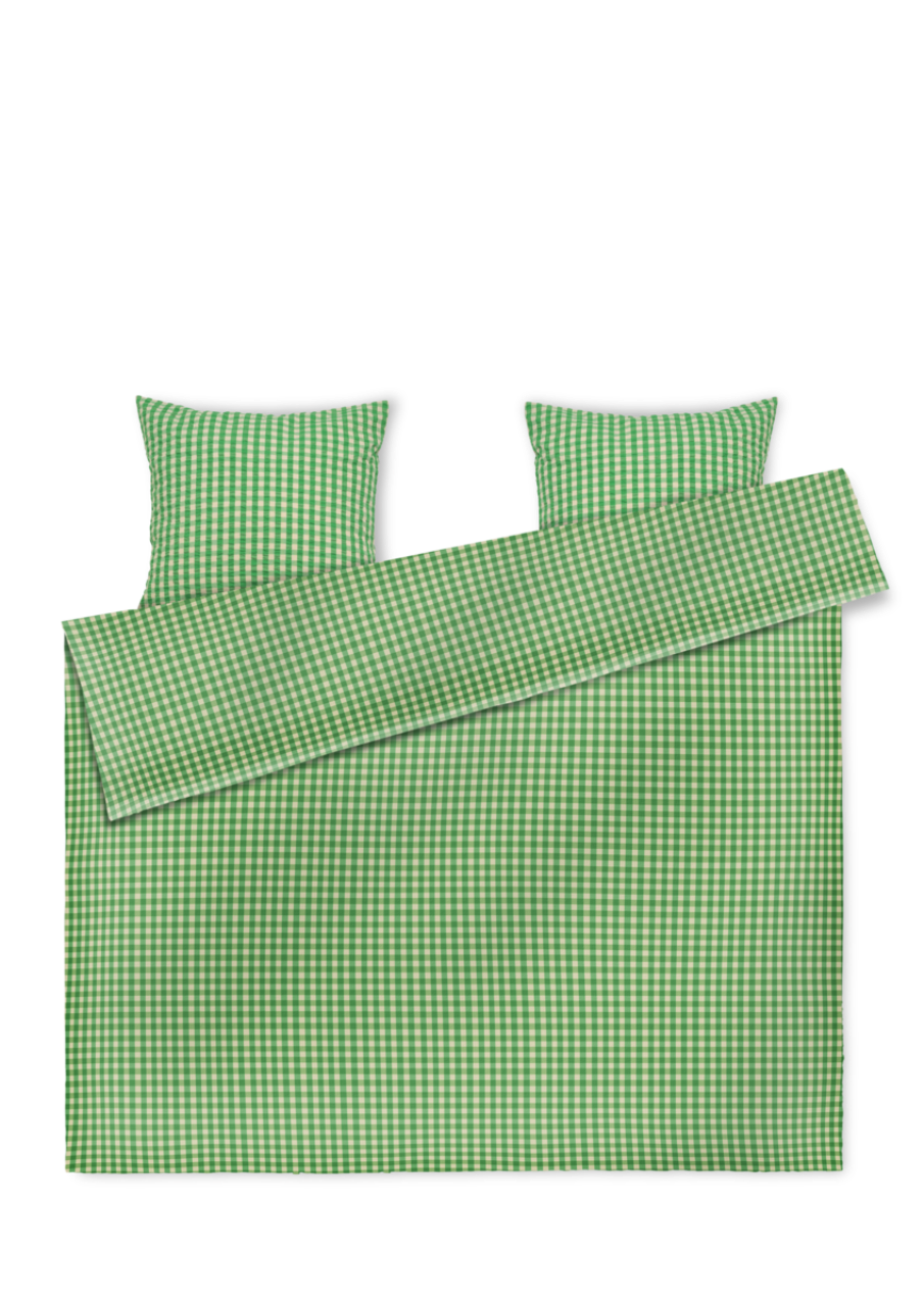 Bæk&Bølge Bettwäsche DK, 200x220cm, Grün/Beige