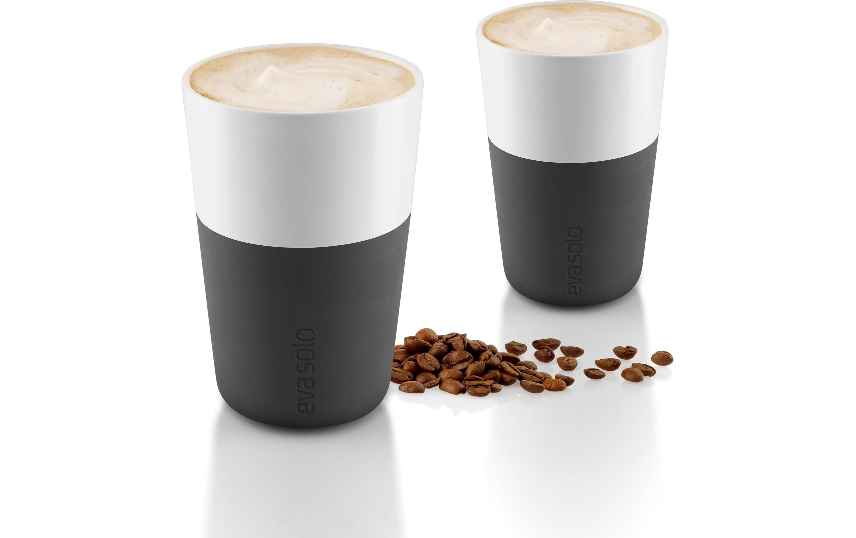Eva Solo Caffé Latte-Becher Set Black