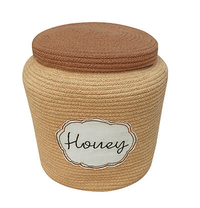 Basket Honey Pot