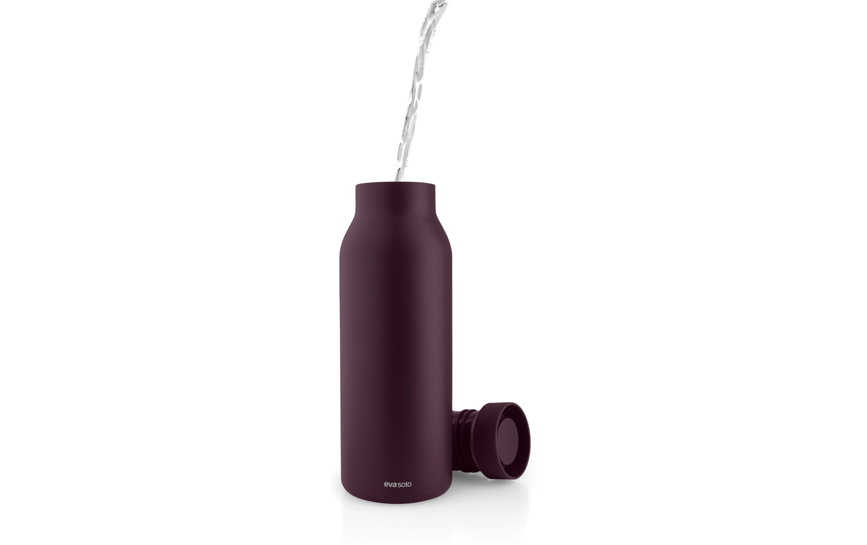 Trinkflasche, Metall, Aluminium, dunkelrot, Verschluss