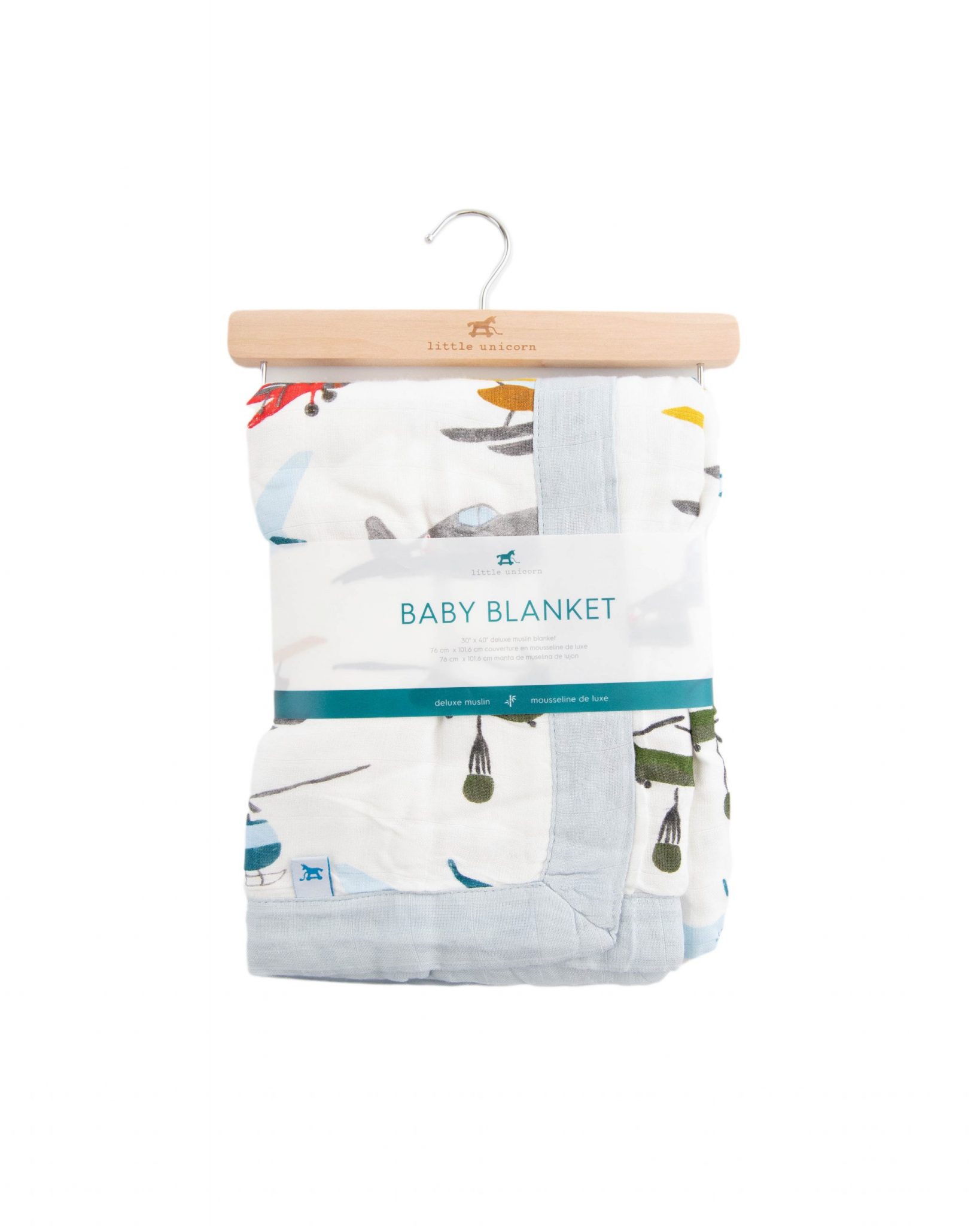 Deluxe Muslin Baby Blanket - Air Show