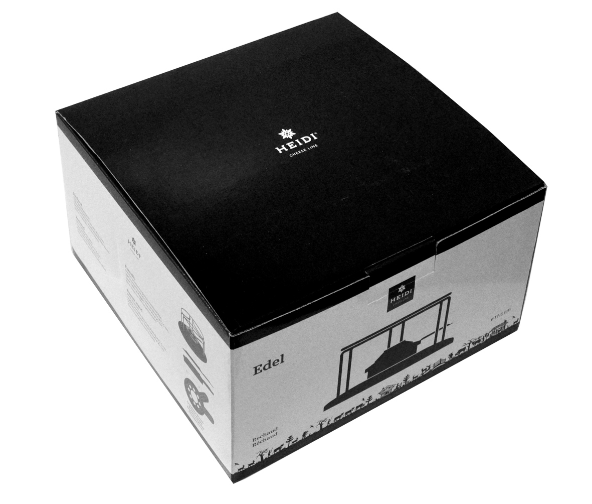 Edel Fondue-Set Rechaud schwarz