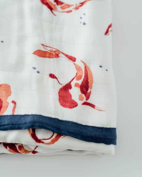 Deluxe Muslin Quilt - Fish Pond