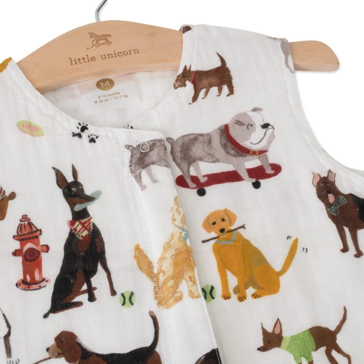 Cotton Muslin Sleeping Bag Gr. M - Woof Cotton Muslin Sleeping Bag Gr. M - Woof