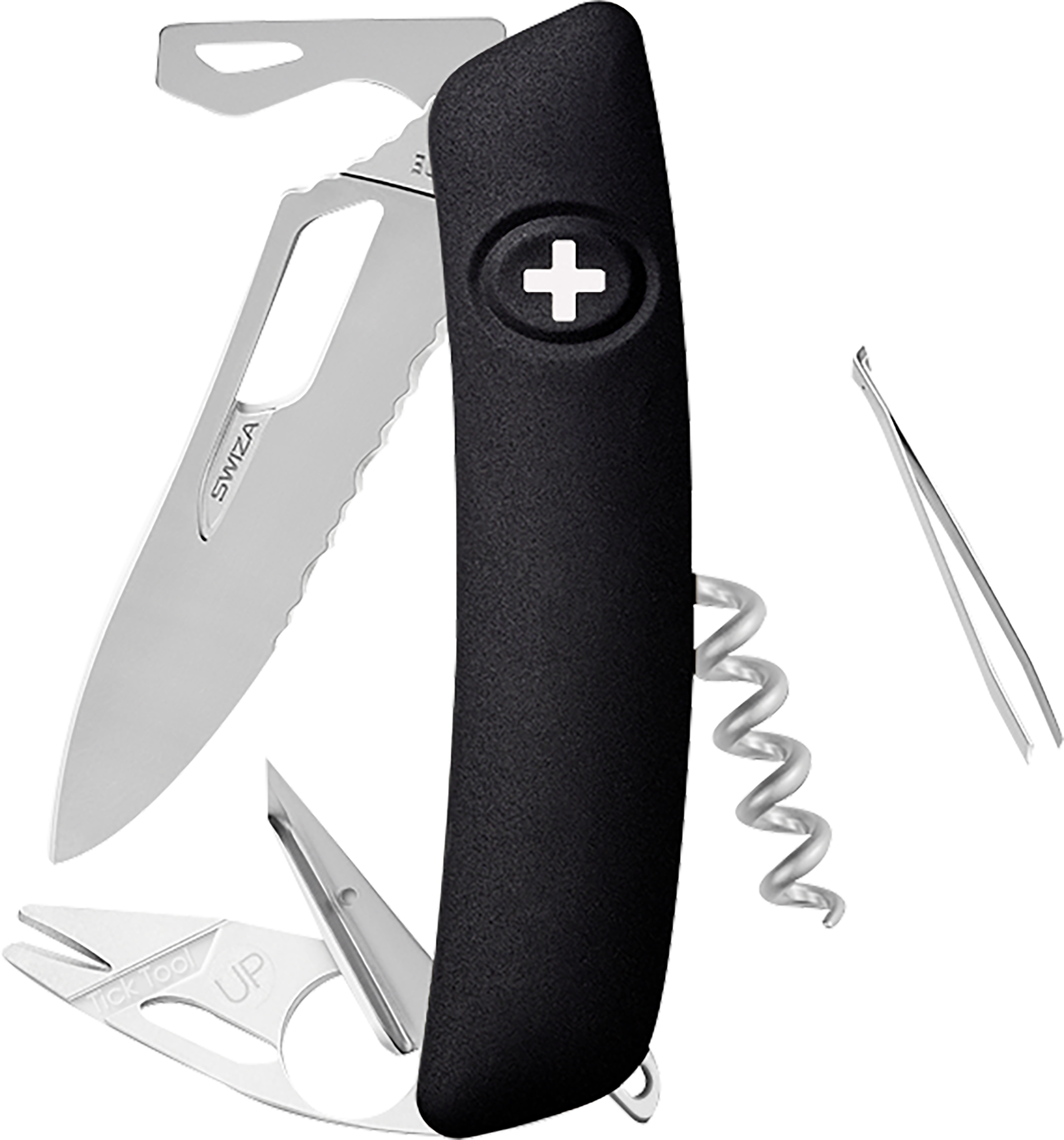 Taschenmesser Medium Schwarz matt