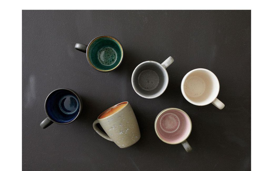 Becher, Tassen-Set, Keramik, Mehrfarbig, Mug