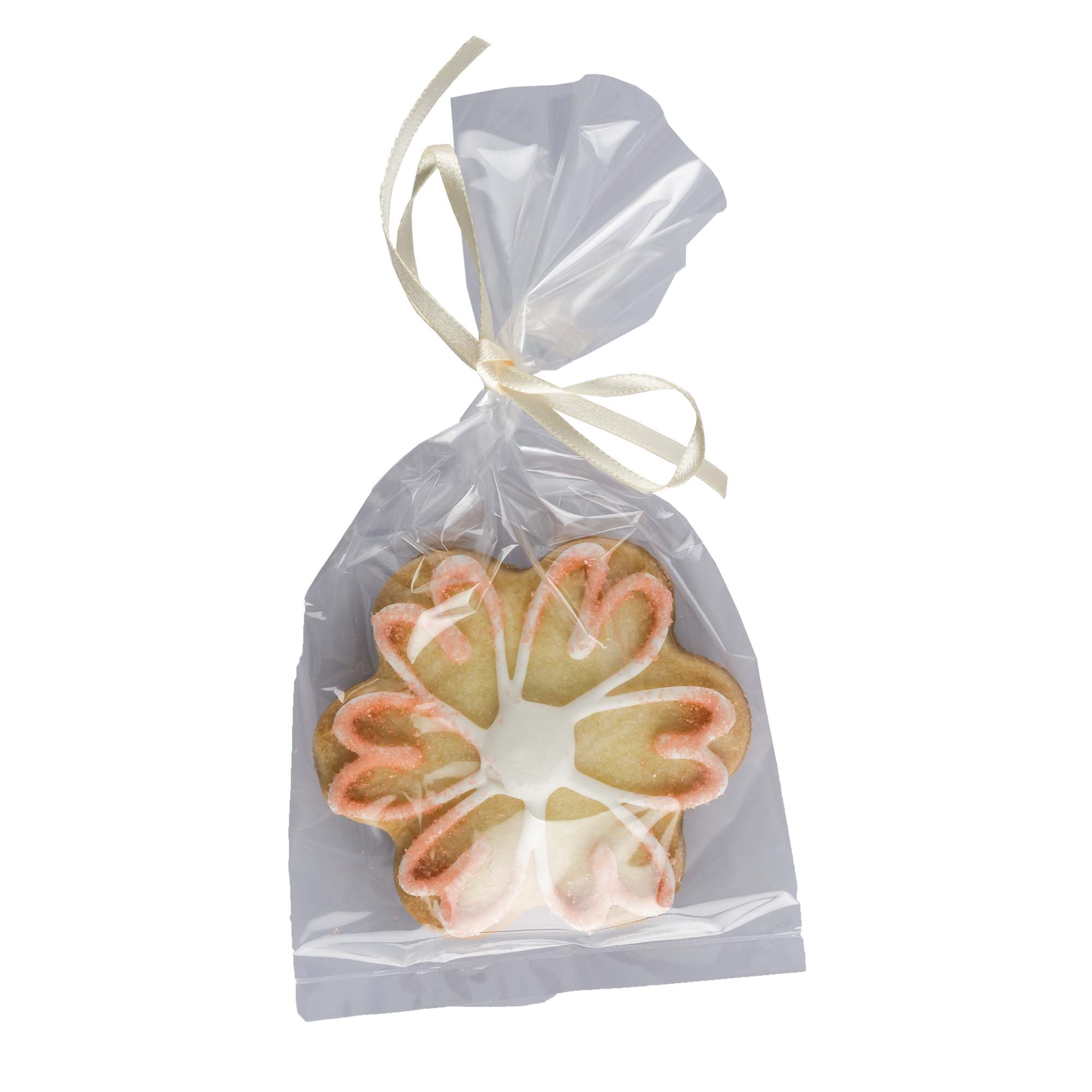 Cookie Blume gross mit Streussel dekoriert, 18g