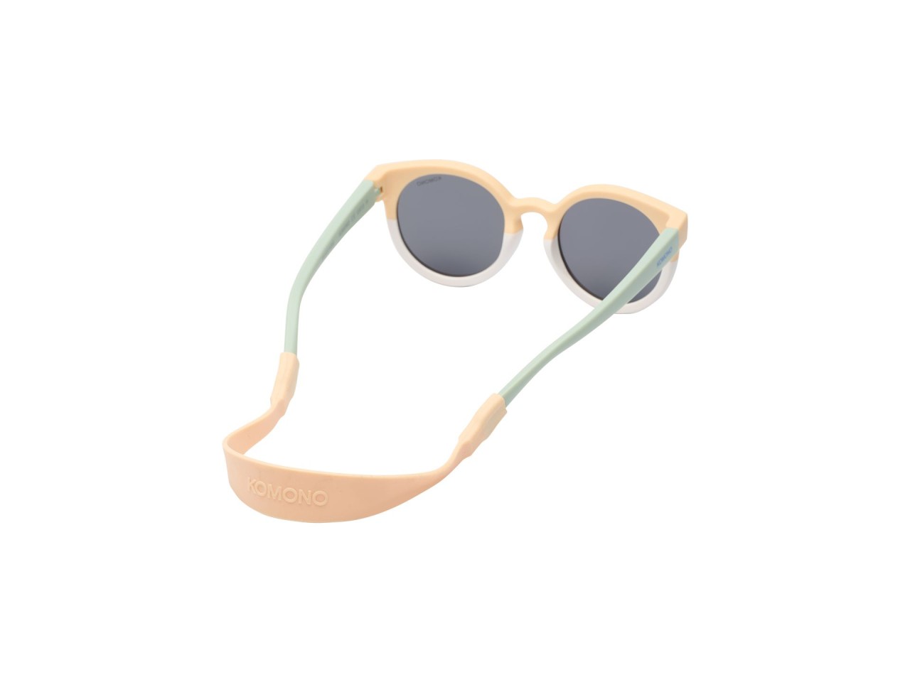 Sonnenbrille, Runde Gläser, Pastellfarben, Brillenhalter, KOMONO