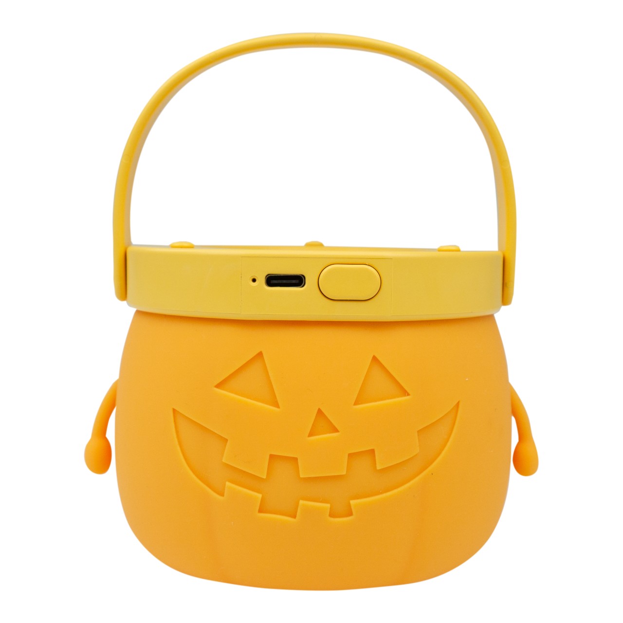 Zubehör, Tasche, Handtasche, Halloween, Jack-o'-lantern, Bucket, Battery-operated, Orange