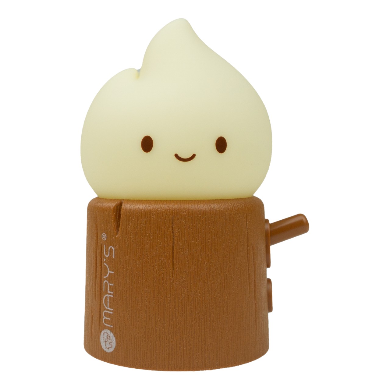 Mini-Figur, Donut-Kopf, braune Basis, süßes Gesicht, Spielzeugzubehör