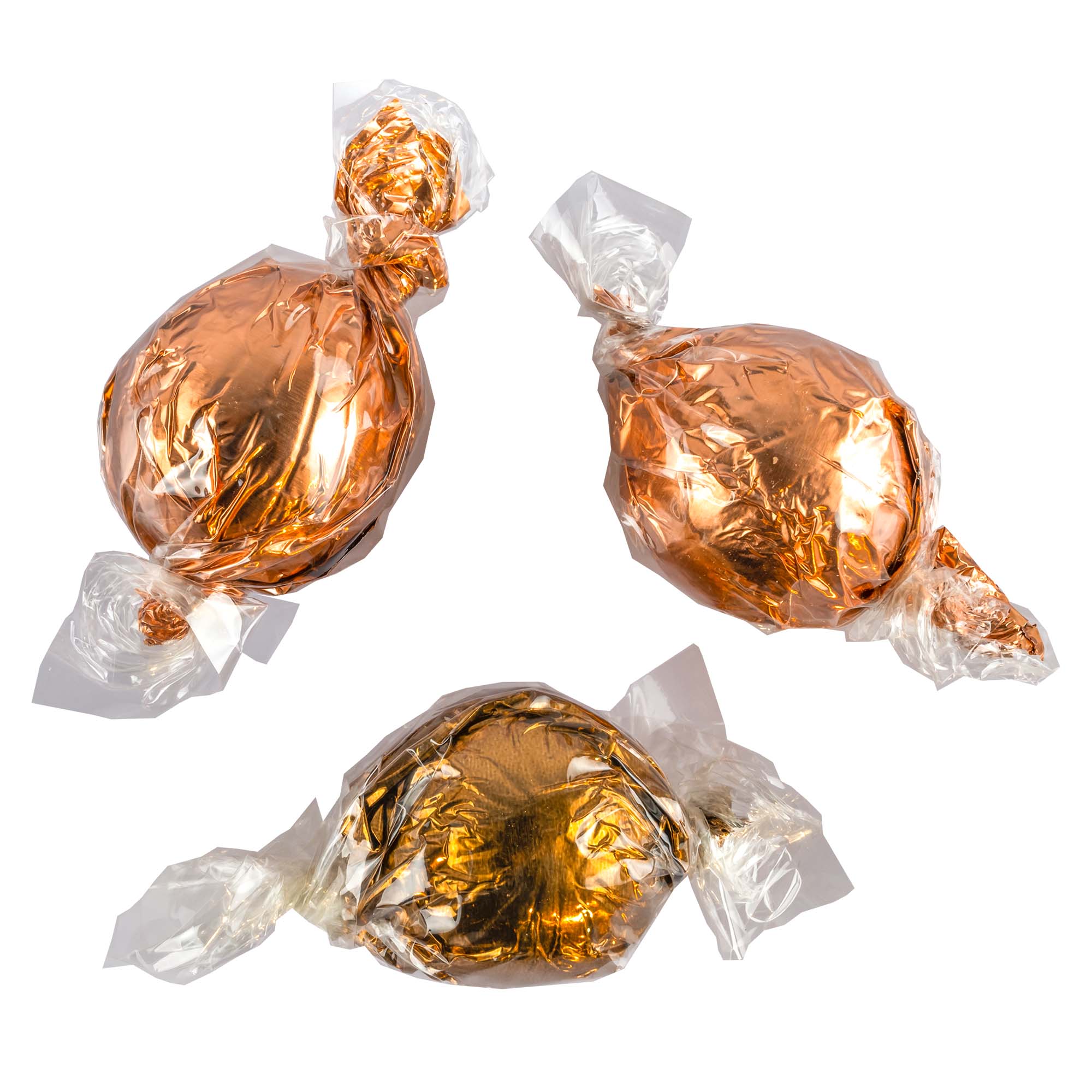 Pralinékugeln gefüllt Kupfertöne, 12g