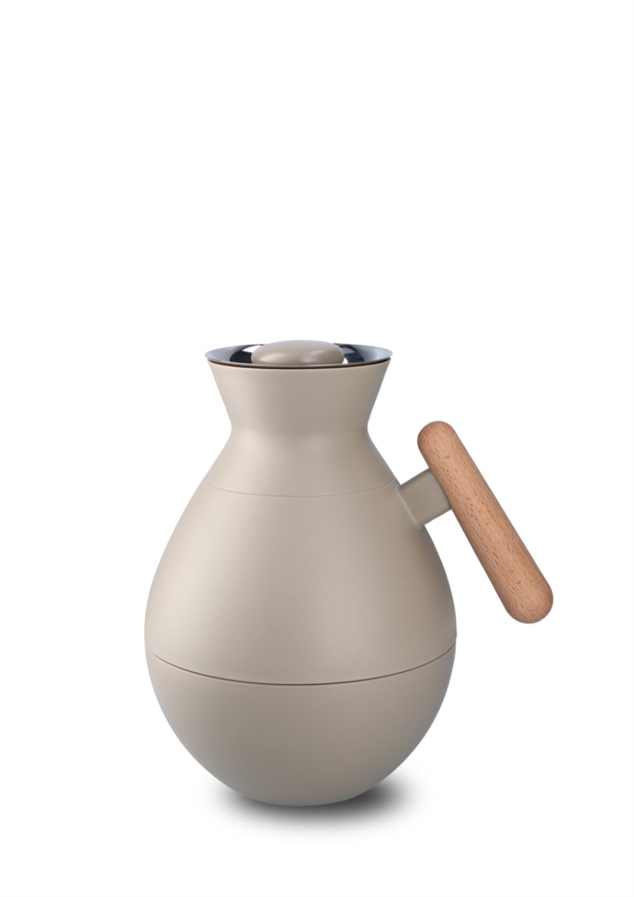 Kaffeekanne, Kessel, Holzgriff, Kapsel?
