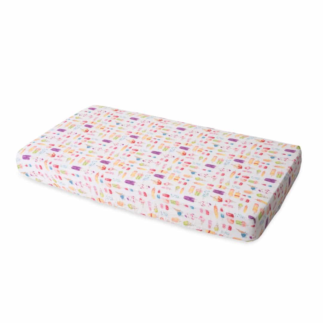 Cotton Muslin Crib Sheet - Brain Freeze