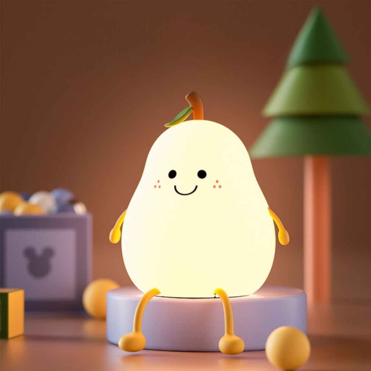Tier, Vogel, Pinguin, Lampe, Nachttischlampe, Perlenlampe, Birnenform, niedliche Lampe, Kinderzimmereinrichtung