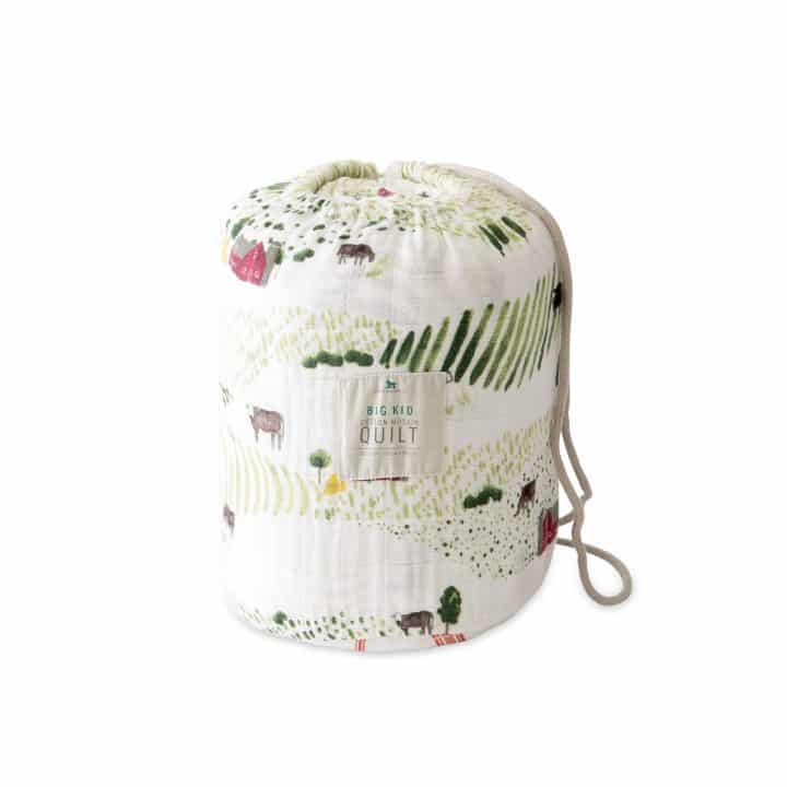 Big Kid Cotton Muslin Quilt - Rolling Hills Big Kid Cotton Muslin Quilt - Rolling Hills