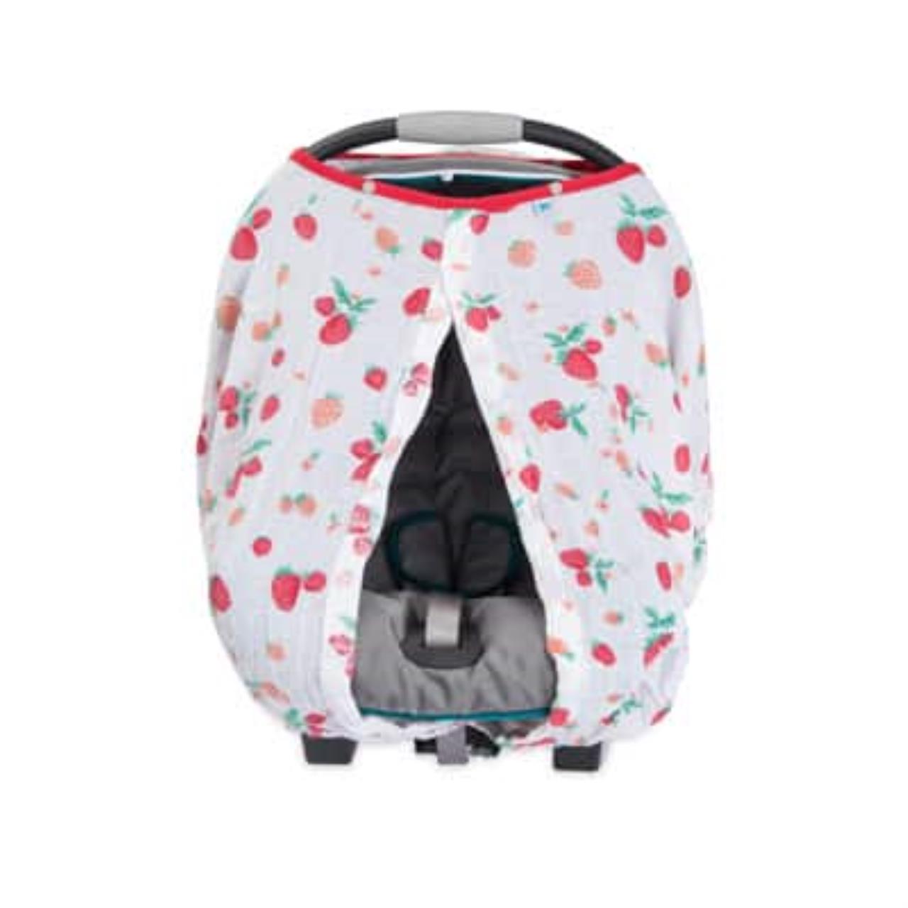Baumwoll-Muslin Sonnendach Strawberry