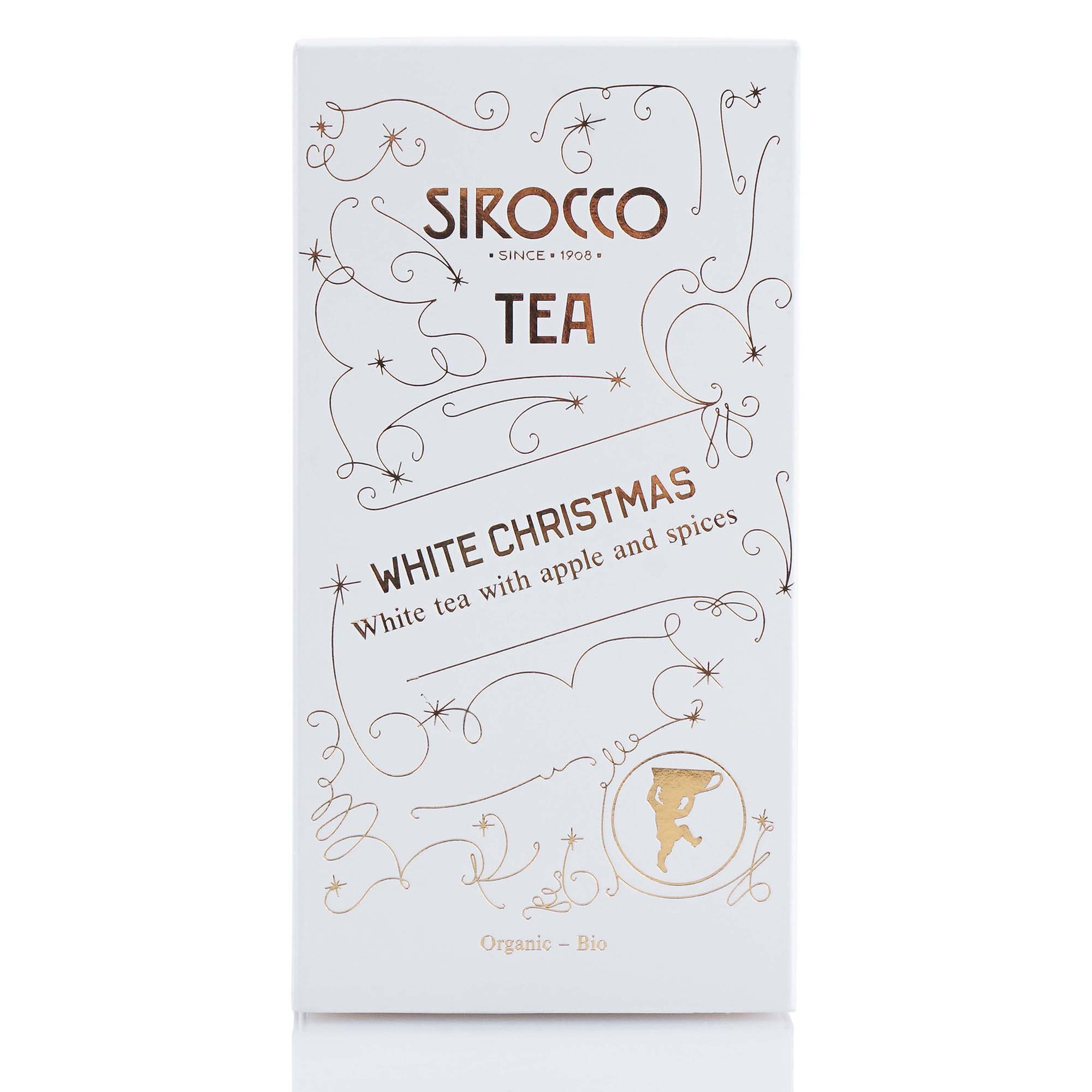 Sirocco Bio-Weisstee mit Apfel und Gewürzen "White Christmas", 20 Sachets à 3g