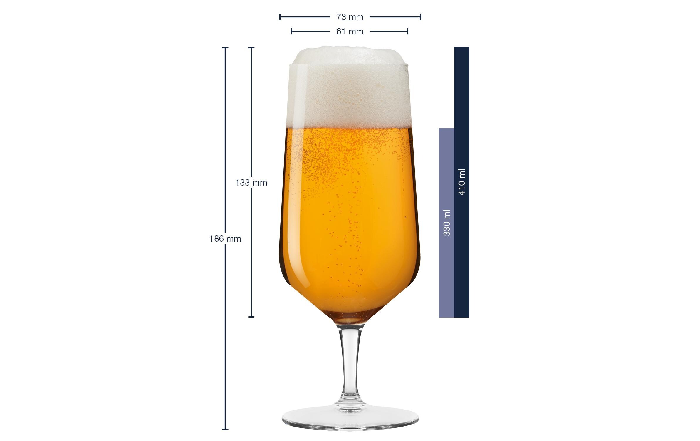 Leonardo Bierglas Puccini 410ml 6er Set